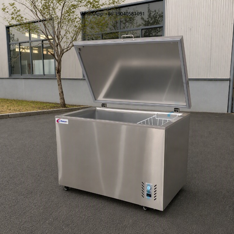 Commercial Chest Freezer - Edelstahl-Material Supermarkt Kommerzieller Horizontaler Tiefkühlschrank mit