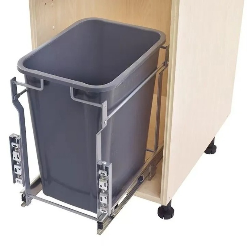 Commercial Kitchen Bin - Versteckter Mülleimer, Haushaltsschrank, eingebettete Mülleimer, Schubladentyp,