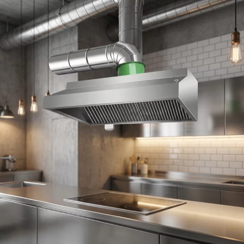 Commercial Kitchen Hoods - Kommerzielle Anpassbare Küchen-Wandmontierte Edelstahl-Kombinations-Dunstabzugshaube 400W Motor