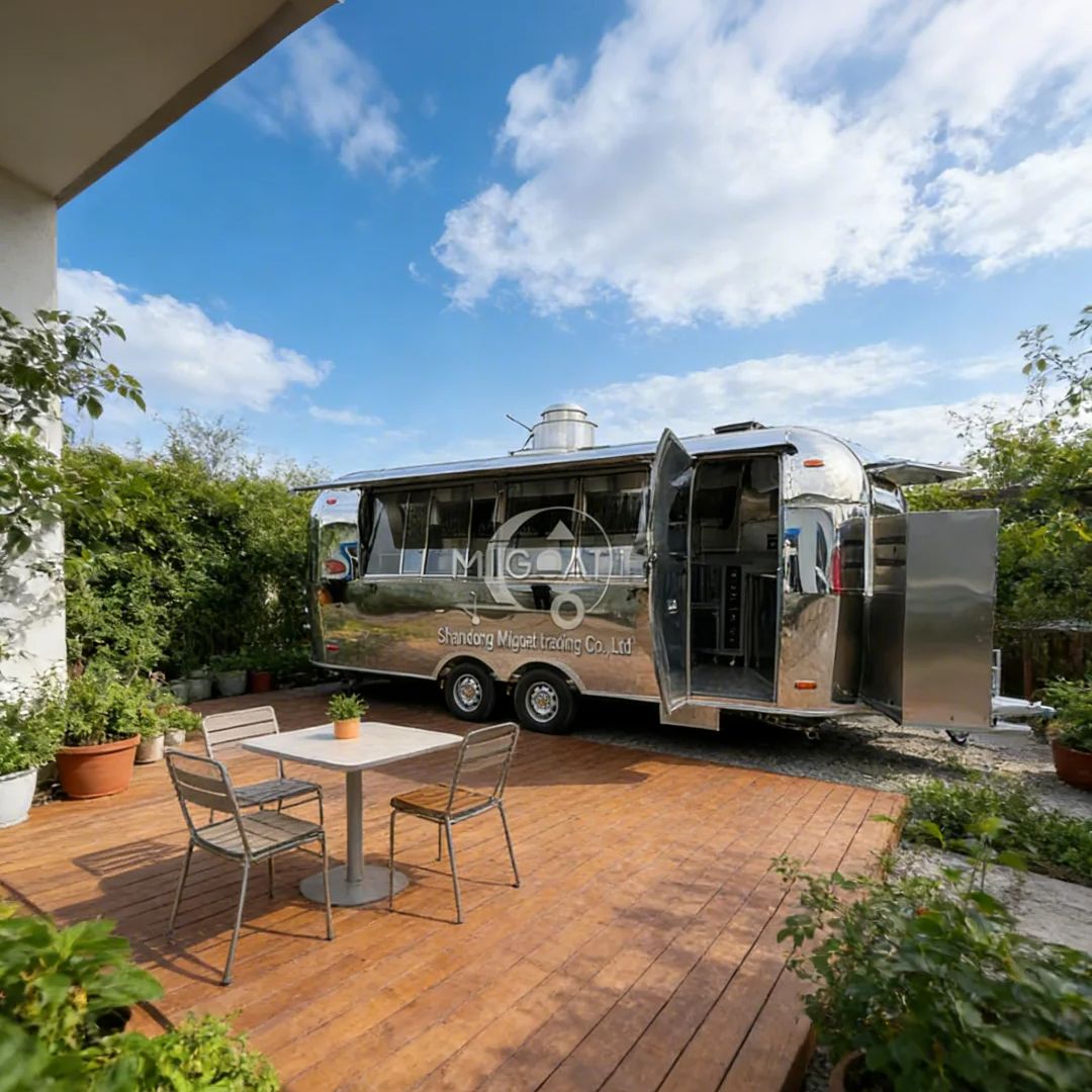 Commercial Kitchen Worktops - Edelstahl Mobiler Küchenwagen Outdoor Food Trailer