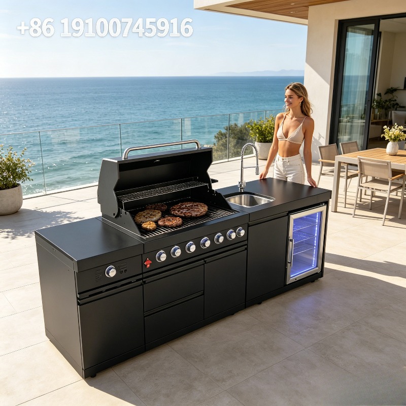 Commercial Kitchen Worktops - 2026 Heißer Verkauf: Kommerzielle Outdoor-Küche, Edelstahl-BBQ-Grill