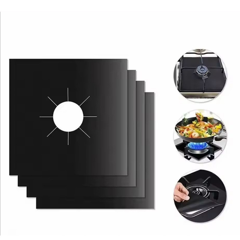 Commercial Kitchen Hoods - 2/4/8 Stück Gasherd-Schutzabdeckungen, Reinigungspads für Küchenutensilien,