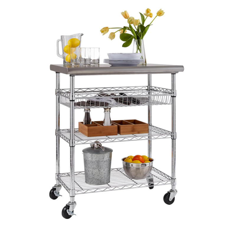 Commercial Kitchen Worktops - Maßgefertigter Kommerzieller Arbeitstisch Mehrzweckwagen Zubereitungsstation für