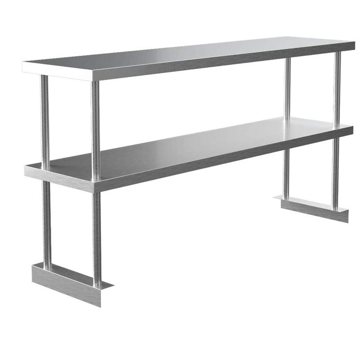 Commercial Kitchen Worktops - Gewerblicher Edelstahl-Arbeitstisch mit Ablage, Vorbereitungstisch, Küchenregal,