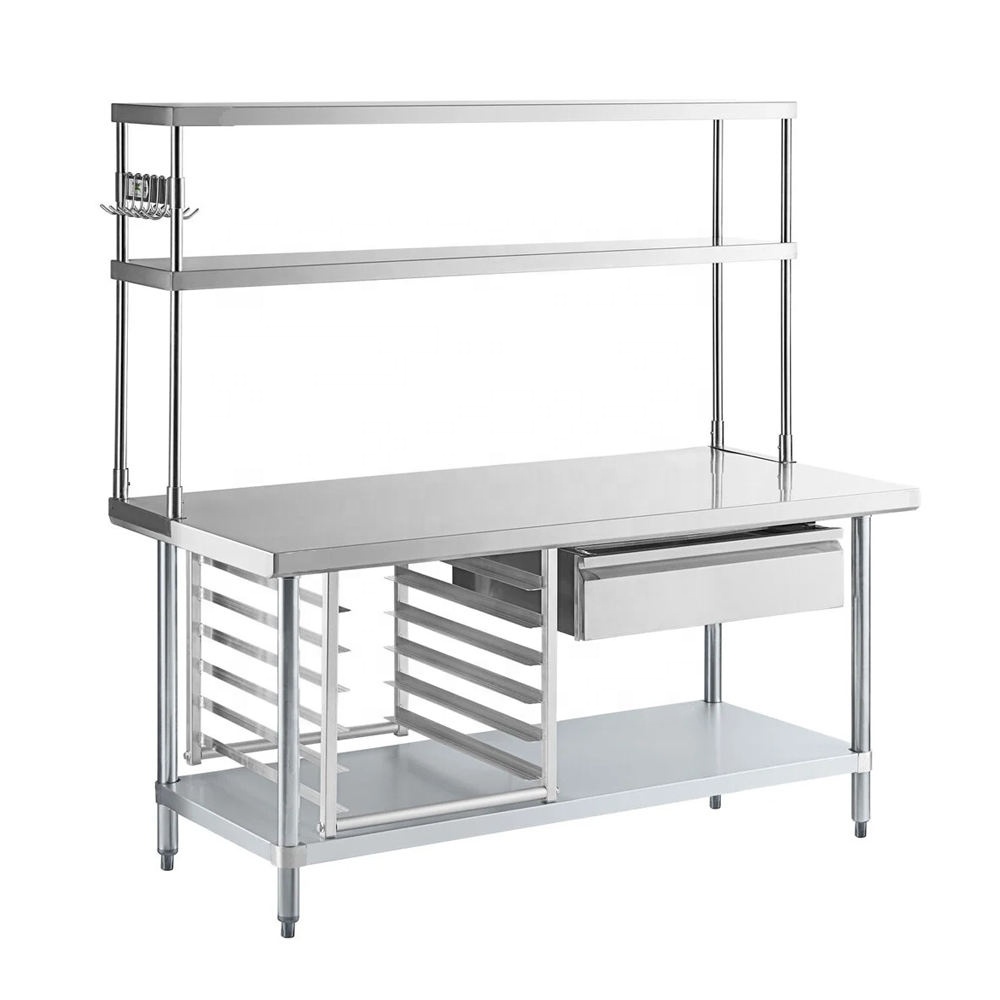 Commercial Kitchen Worktops - Anpassbare Gewerbliche Küchenausstattung Möbel Küchen-Arbeitstisch Edelstahl-Arbeitstisch