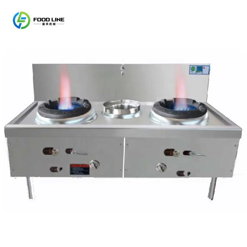 Range Commercial Kitchen - Restaurant-Kochherd aus Edelstahl/Gas-Wok-Brenner für die Küche/kommerzieller