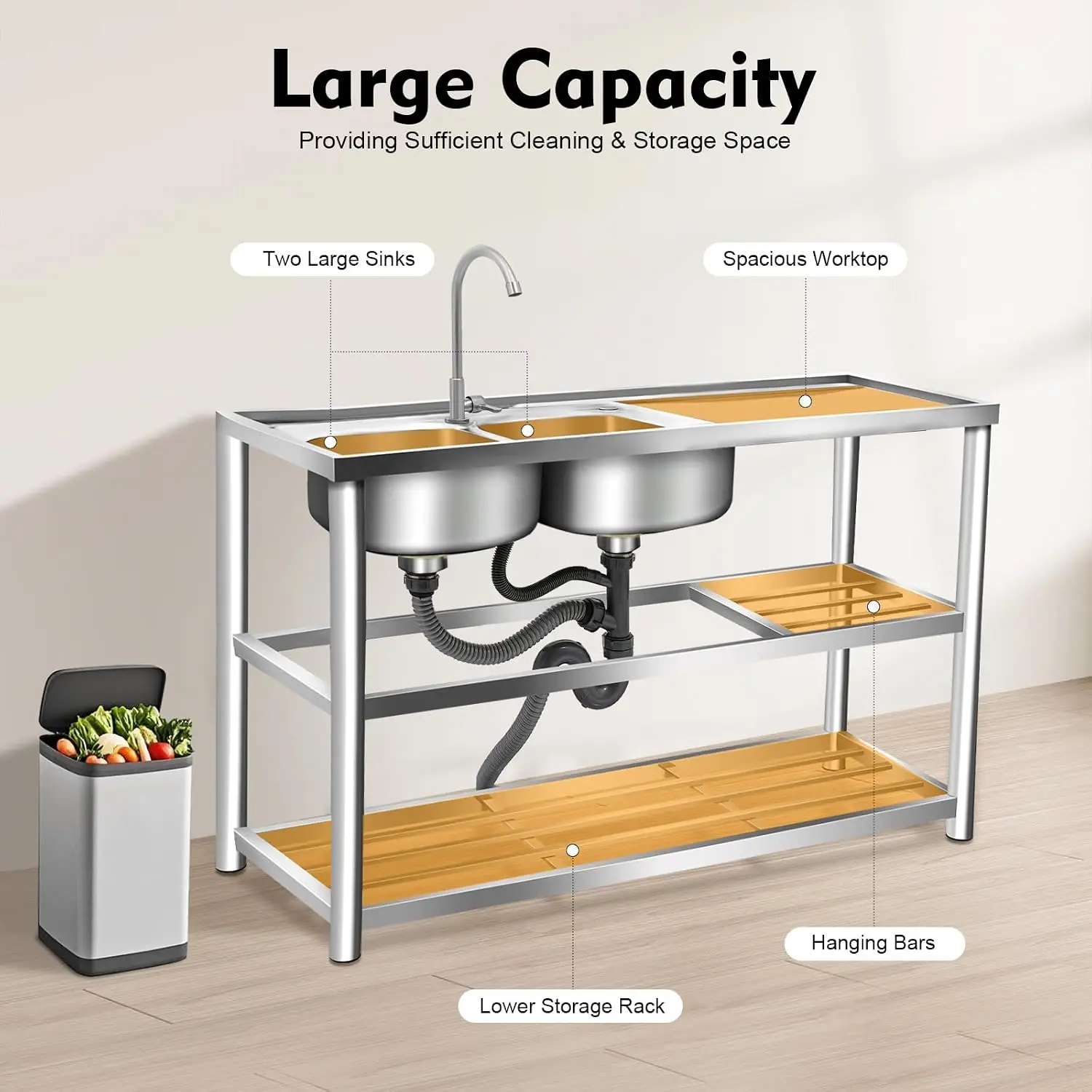 Freistehende Küchen-Vorbereitu – Commercial Kitchen Worktops Bewertung und Preis