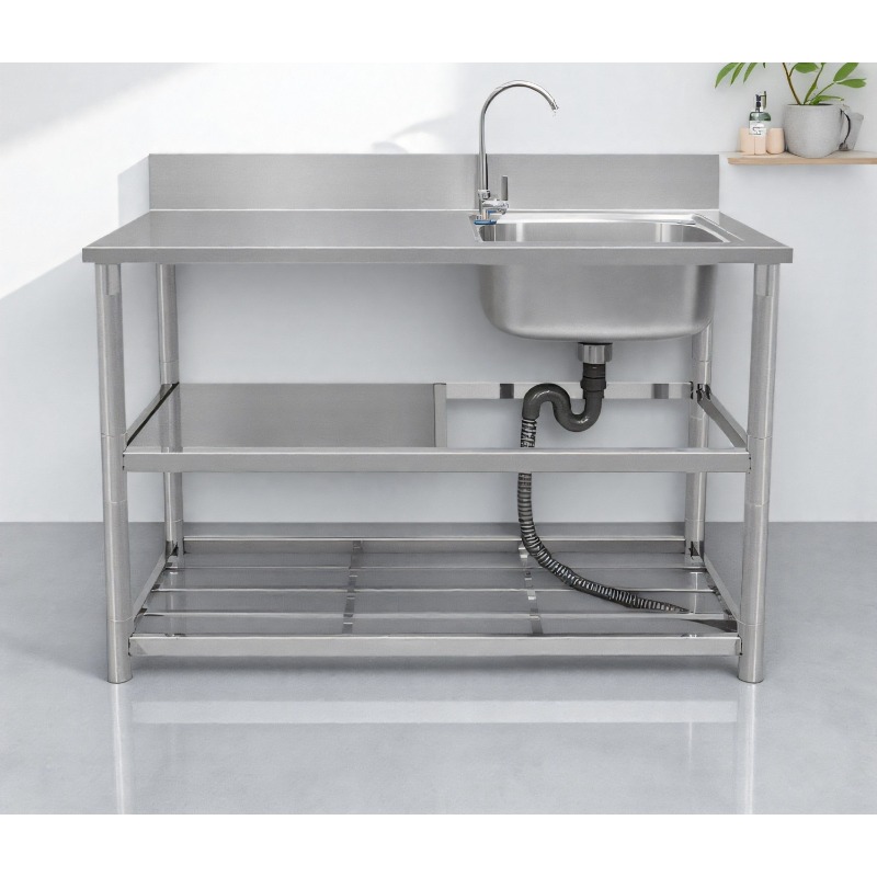 Freistehender Edelstahlspülbec – Commercial Kitchen Worktops Bewertung und Preis